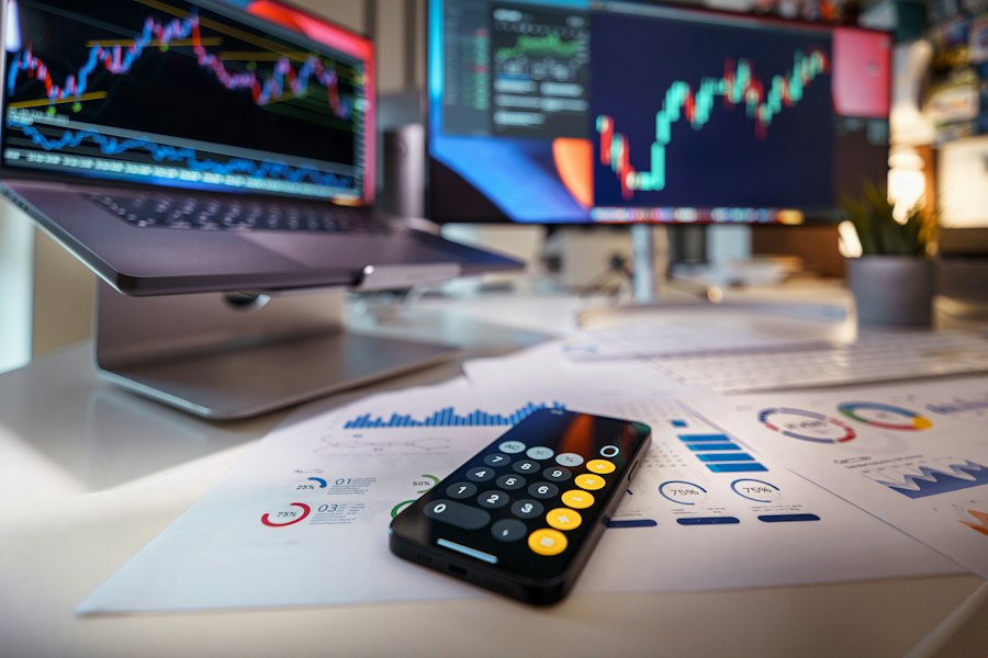 Photo Stock market chart